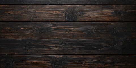Obraz premium Dark black wood texture background, suitable for text and layout design, neutral style for editorial use