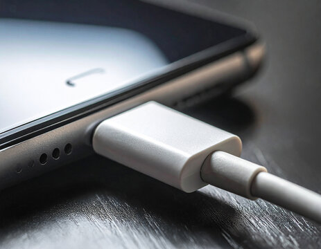 Ładowanie telefonu kablem