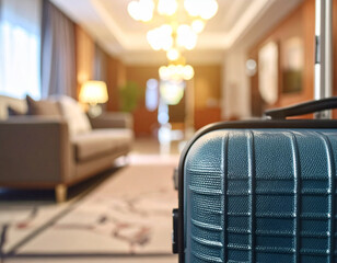 Walika podr&oacute;żna w hotelu - bagaż