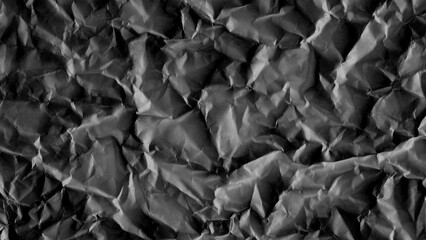 Crumpled paper texture background. White wrinkled sheet. Overlay effect image