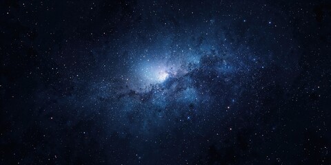 Detailed view of a cosmic scene with small stars and noise, designed for UI or layout backgrounds