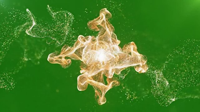 Dust devils spin vortex of particles with clusters of particles forming and effect green screen particle effects style featuring