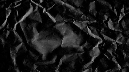 Crumpled paper texture background. White wrinkled sheet. Overlay effect image