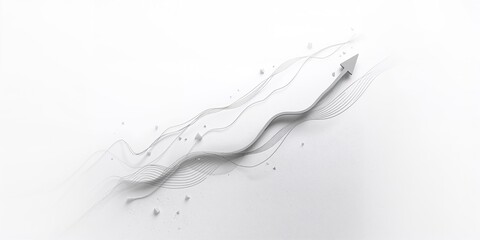 Graphical representation of stock market data with rising indicators, ideal for business analytics and financial analysis