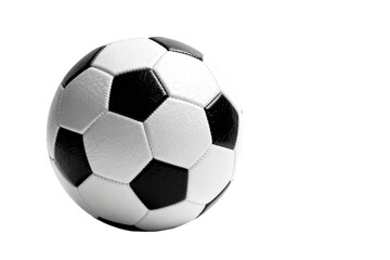 Naklejka premium Classic black and white soccer ball for sports and games