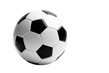 Classic black and white soccer ball for sports and games