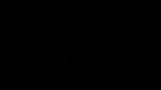 Effect of teleportation 3d animation. transporter effect video 4k
