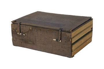 Aged Antique Document Book Case – Vintage Archival Relic PNG