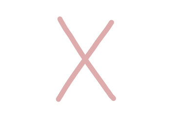 Abstract illustration featuring two red lines crossing against a solid black background isolated on transparent background