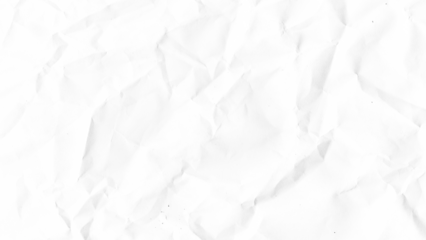 Crumpled paper texture background. White wrinkled sheet. Overlay effect image