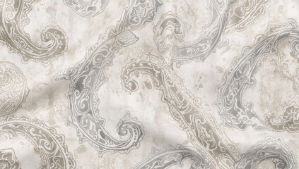 Seamless paisley ajrakh pattern with geometric motifs used as a background for editorial headers and layout design