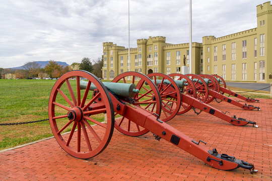1848 Cadet Battery Cannons on the Campus of Virginia Military Institute