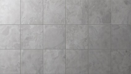 Detailed view of grey ceramic tiles in a grid pattern with smooth matte surface for contemporary flooring applications