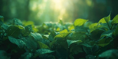 Fototapeta premium Detailed leaf surface pattern used as a background texture for graphic design projects