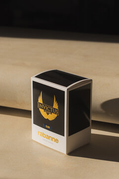 Paco Rabanne perfume bottle, mens cosmetics fashion fragrance packaging