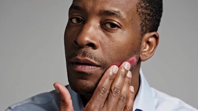 Man's Reaction After A Kiss: A Sequence Portraying Surprise and Emotional Insight