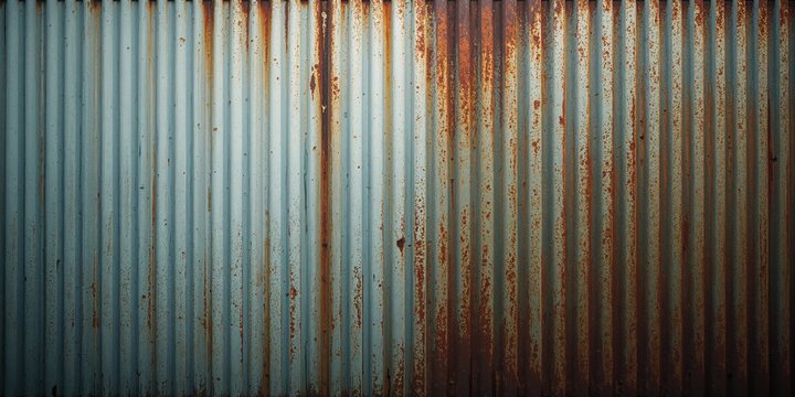 Vintage metal sheet surface with rusting and corrosion effects, suitable as a background for industrial design