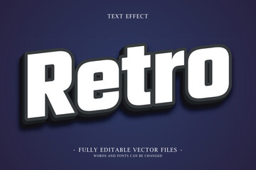 Retro 3D Editable Text Effect