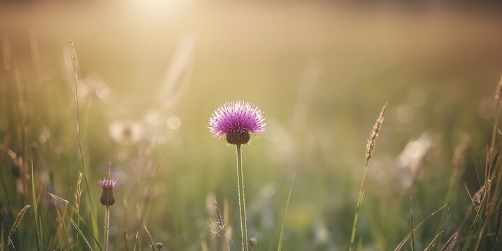Brown knapweed, a purple wildflower in meadows, serving as a seasonal bloom in native plant diversity