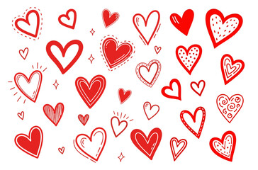 heart hand drawn love doodle