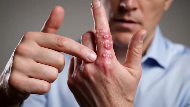 Medical Examination of Skin Condition on Hand: Analysis and Diagnosis of the Ailment