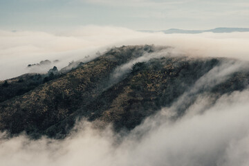 clouds over mountain