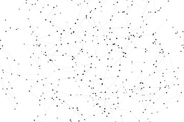 Abstract plexus-style geometric mesh with interconnected dots and lines forming a tech-inspired background.