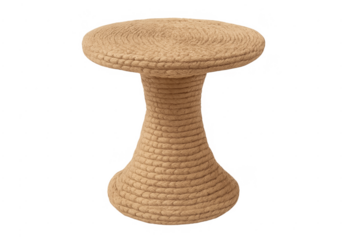 Round rope stool or side table furniture
