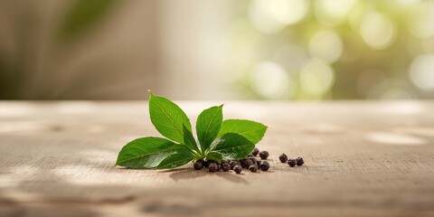 Fresh bay laurel leaves, often employed in seasoning and garnishing dishes, culinary uses