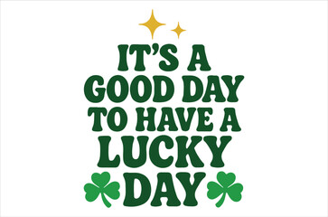 A vibrant green image displays a celebratory st patrick s day message with clovers and sparkling stars
