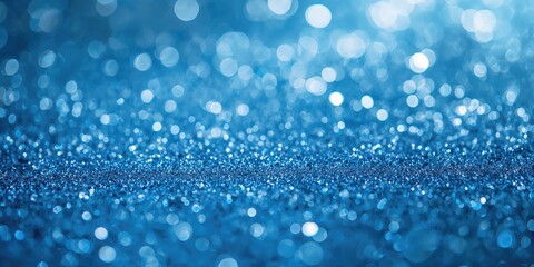 Blue glitter texture for holiday background design, festive seasonal theme
