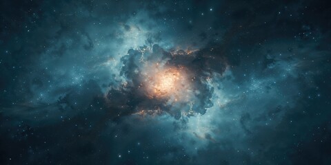 Obraz premium A sky scene highlighting subtle atmospheric hues and textures, ideal as an editorial header background, seasonal change