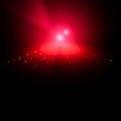 outer space with spreading red light, Generative AI