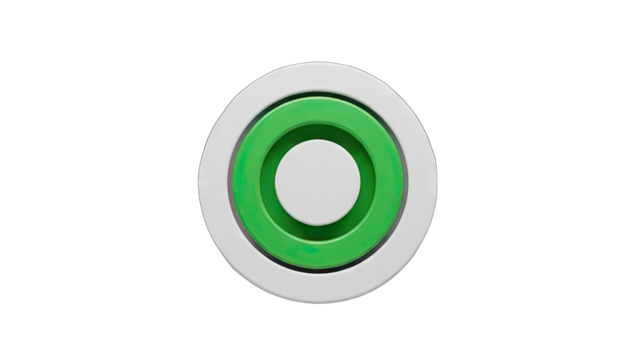 Concentric Circles with Green and White Hues on a Transparent Background Minimalist Abstract Graphic Element - Powered by Adobe