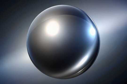 Sleek metallic egg shape floating in dark futuristic environment