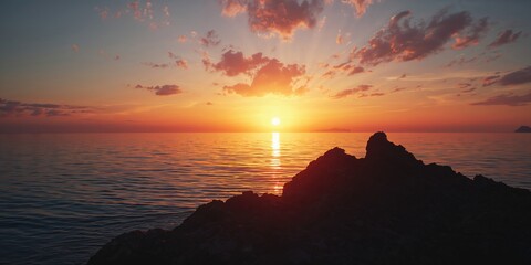 Dusk glow illuminating rugged terrain, highlighting geological features for environmental awareness