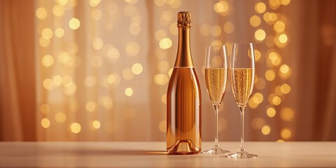Champagne flute filled with sparkling wine, used for festive toasts, World Champagne Day