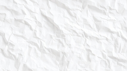 Naklejka premium A white sheet of paper with a detailed crumpled texture and creased surface Vector, illustration