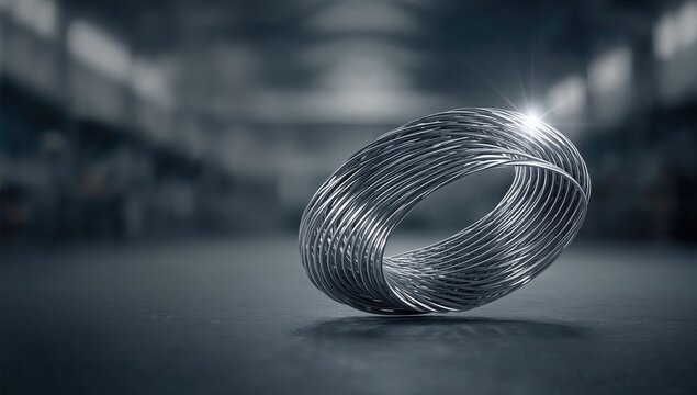 High voltage power lines made of aluminum, focusing on cost-effectiveness and conductivity, World Energy Conservation Day