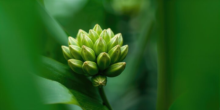 Cashew leaves with soft natural background used for copyspace, plant materials for layout design