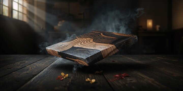 Charred wood panel with Yakisugi finish, ideal for exterior cladding or decorative accents