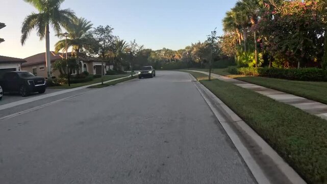 Driving in Florida on Highway