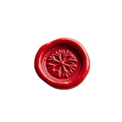 Red Wax Seal on Cream Envelope Vintage Stationery Photography Isolated HD