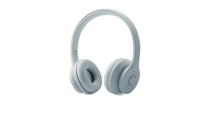 A light gray, over-ear headphone set with a sleek, modern design