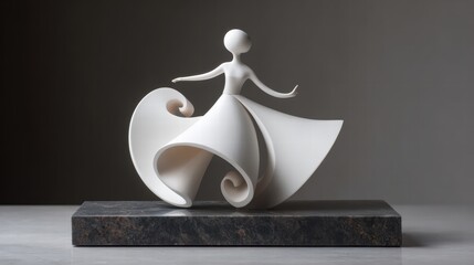 Faceless aesthetic female mannequin showing minimalist sculptural elegance in soft tone.