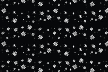 Eps snowflakes frame snowfall border christmas winter  culture decoration on transparent background