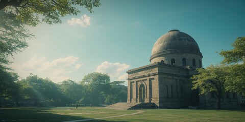 Obraz premium Hiroshima Atomic Bomb Dome, symbol of wartime destruction and cultural resilience