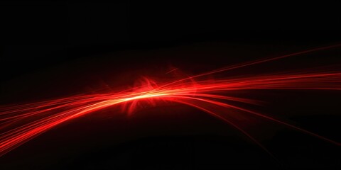 Red light streaks over a dark backdrop designed for creative visual effects and digital backgrounds