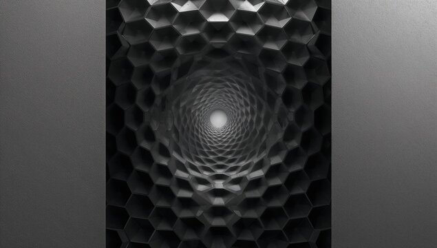 Monochrome geometric design suitable for layout or editorial headers - Powered by Adobe