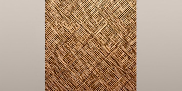 Modern pattern background of wave design on a brown bamboo surface, suitable for decorative wall applications, Earth Day